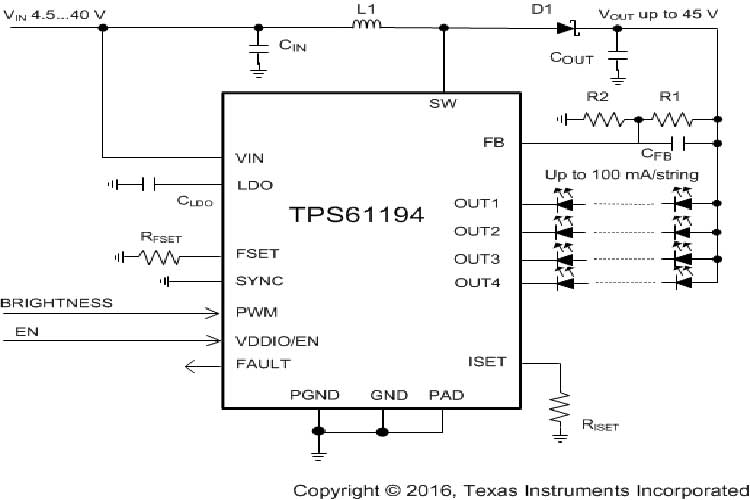 TPS61194PWPR